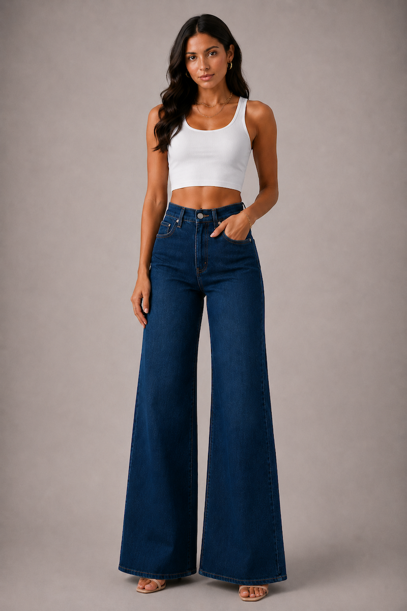 Westside Icon Wide Leg Jean Dark Wash – GJG DENIM
