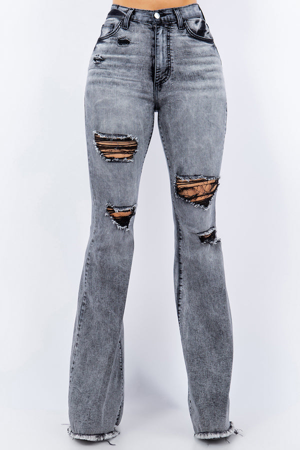 Smokin' Hot Jeans - Grey, Fashion Nova, Jeans