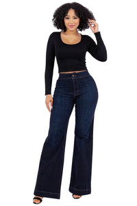 Harley Wide Leg Jean in Dark Wash