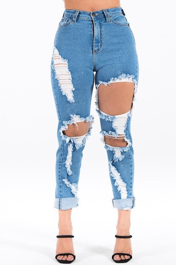 Blue Denim Mom Jean