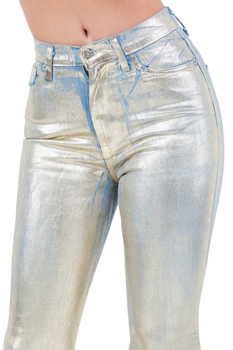 Glister Bell Bottom Jean in Light Denim