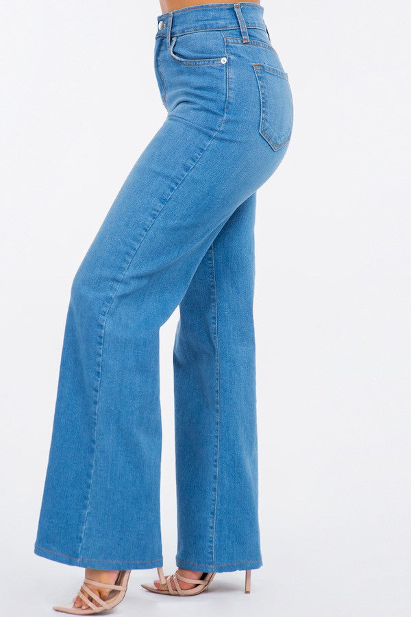 JNGSA Slimming Fit Jeans for Women,Women's Casual Loose Ripped Denim Pants  Distressed Wide Leg Jeans Low-Waist Versatile Baggy Denim Trousers