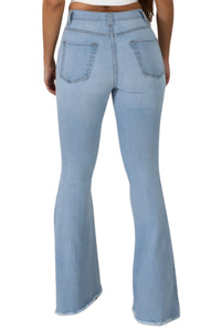 Skylar Flare Denim Jean In Super Light