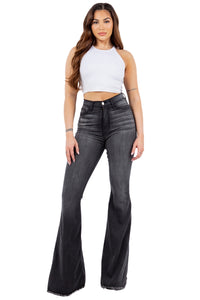 Smokey Grey Bell Bottom Jean