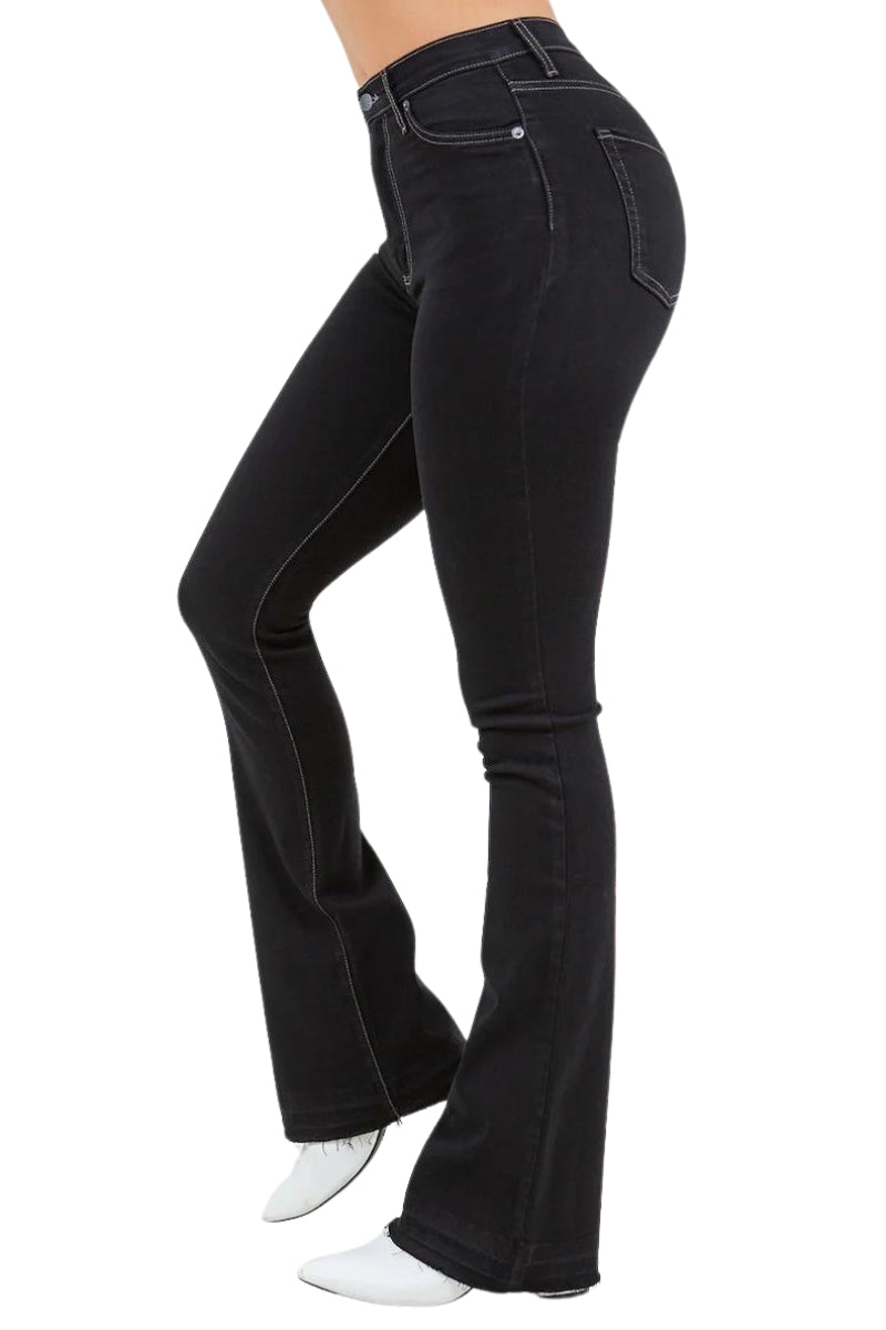 Judy Boot Cut Jean in Black Denim