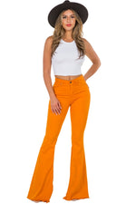 Bell Bottom Jean in Pumpkin.