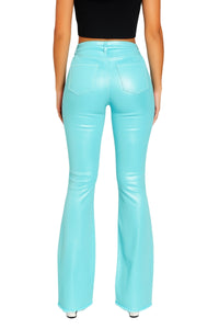 Glister Bell Bottom Jean in Turquoise