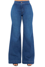 Harley Wide Leg Jean in Medium Wash