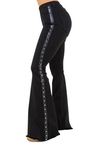 Ropin' Bell Bottom Jean in Black