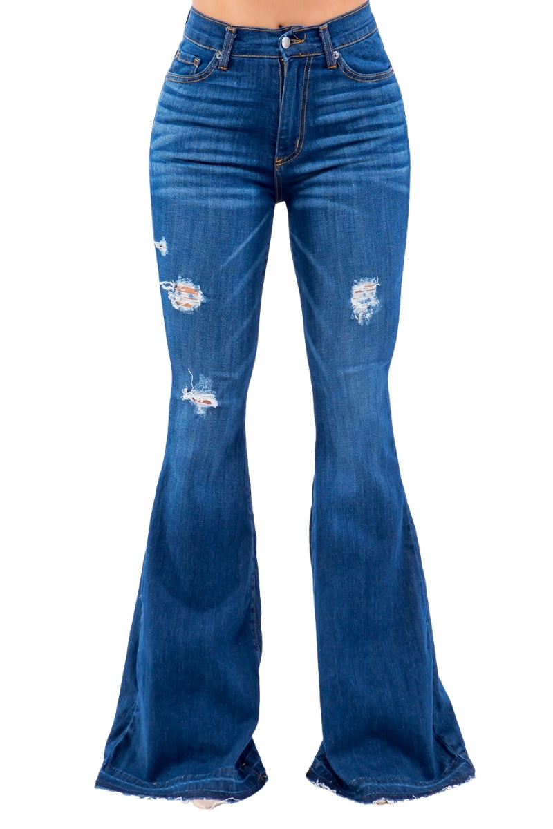 Amber Bell Bottom Jean - 36" Inseam