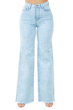 Brooklyn Studded Wide Leg Jean