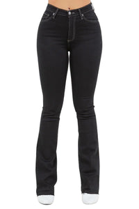 Judy Boot Cut Jean in Black Denim