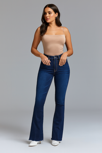 Judy Boot Cut Jean in Dark Denim