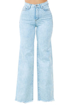 Brooklyn Wide Leg Jean in Ice Blue