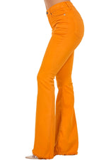 Bell Bottom Jean in Pumpkin.