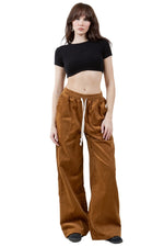 Cord Wide Leg pant in Chestnut