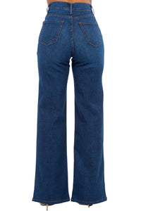 Wide Leg Jean In Dark Wash