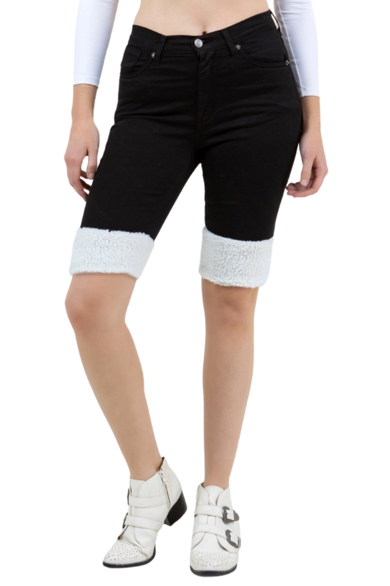 Sherpa Bermuda Short in Black