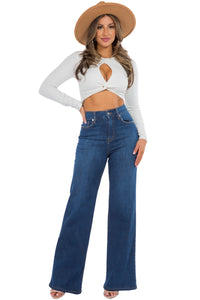 Wide Leg Jean In Dark Wash