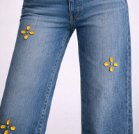 Low Rise Gem Studded Jean