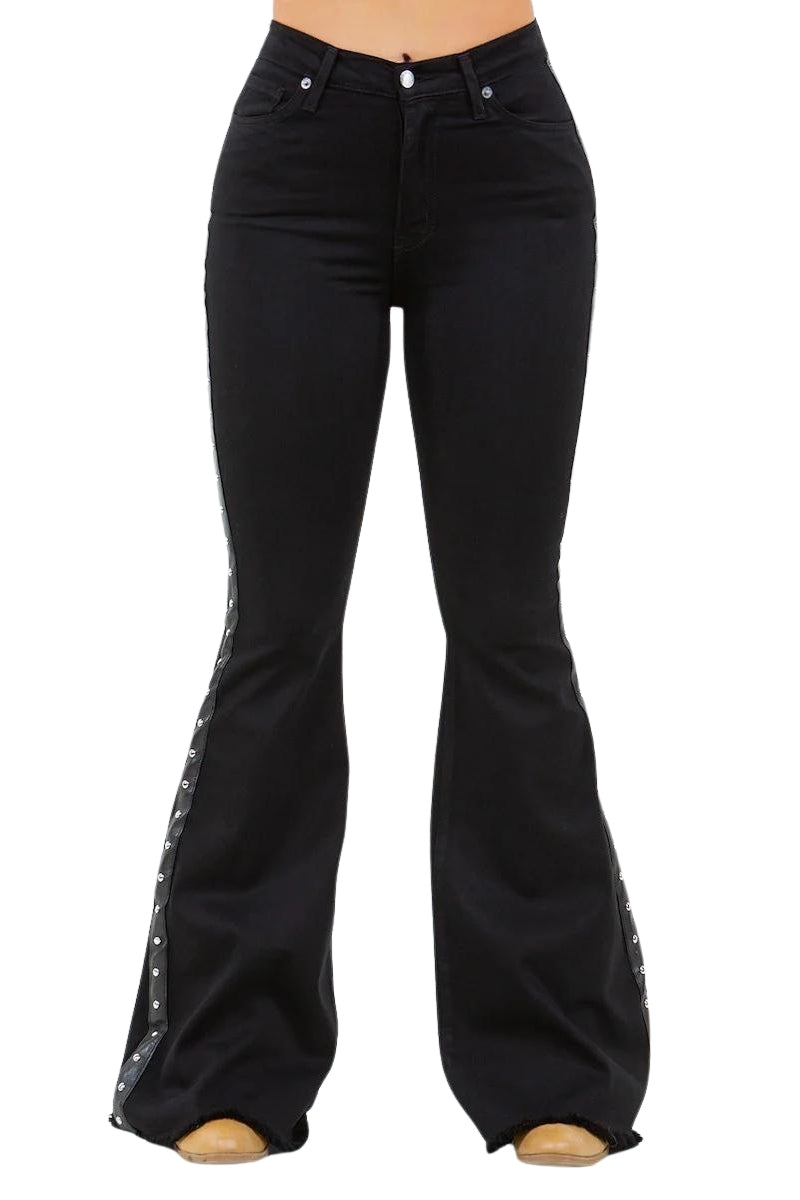 Ropin' Bell Bottom Jean in Black