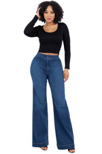 Harley Wide Leg Jean in Medium Wash