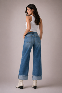 Low Rise Gem Studded Jean