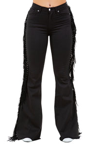 Texas Sun Fringe Bell Bottom Jean