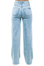 Brooklyn Wide Leg Jean in Ice Blue