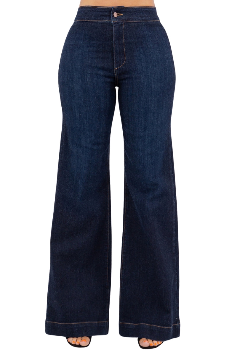 Harley Wide Leg Jean in Dark Wash