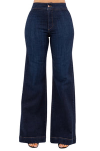 Harley Wide Leg Jean in Dark Wash