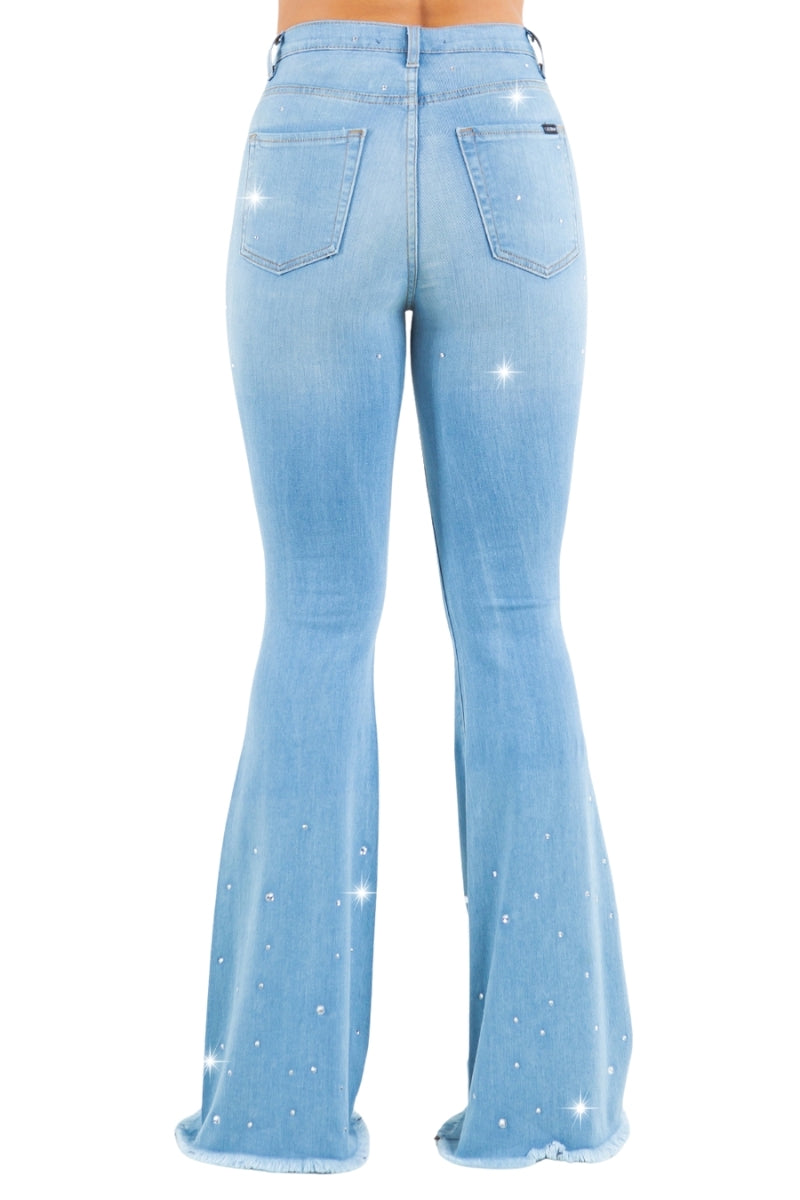 Vegas Glam Bell Bottom Jean