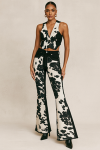 Rodeo Bell Bottom Jean in Black