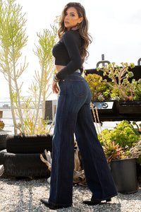 Wide Leg Jean In Dark Wash