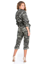 Grey Camo Jumpsuit