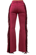 Texas Sun Bell Bottom Jean in Wine