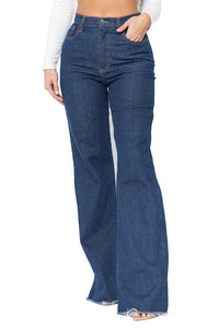 Wide Leg Jean in Dark Wash