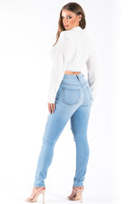 Kristen High Rise Skinny Jean in Light Blue
