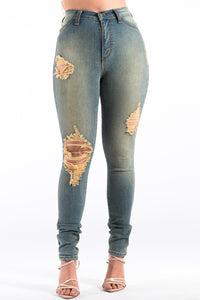 Kristen High Rise Jean in Sand Wash