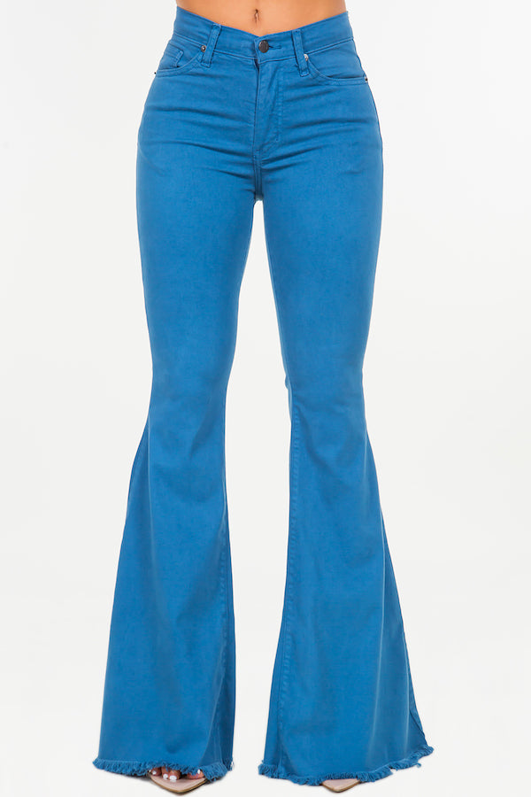 Bell Bottom Jean in Ocean Blue