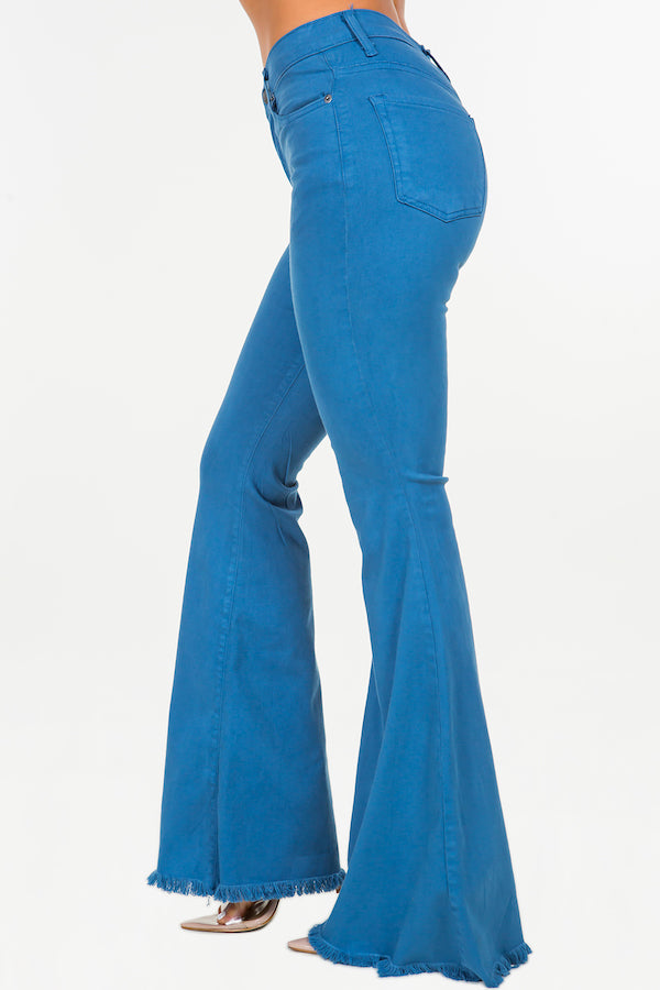 Bell Bottom Jean in Ocean Blue