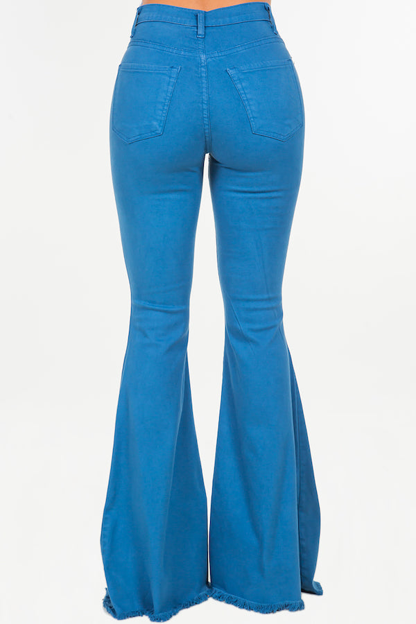 Bell Bottom Jean in Ocean Blue