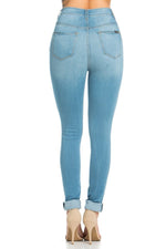 Kylie High Rise Skinny Jean in Medium Blue