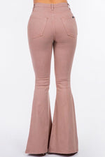 Bell Bottom Jean in Taupe