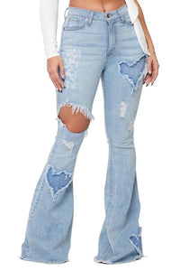 XOXO Flare Jean in Light Denim